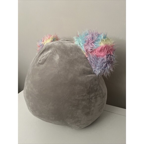 Kelina the Koala Squishmallow Plush Stuffed Animal 18" Gray Rainbow Belly & Ears - Picture 3 of 16